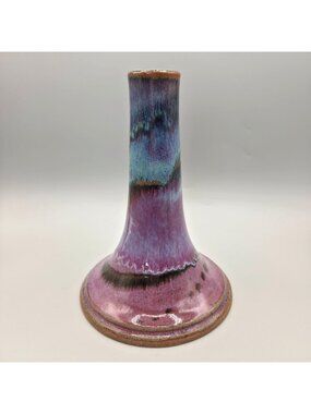 Stoneware Upright Chicken Roaster Vertical Even Cooking Fat Drainage Blue